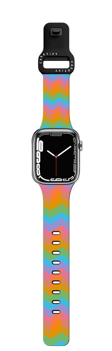 Rainbow Steps by Oh So Graceful | Apple Watch Series 7-9 (45mm) / Impact Band / Black | Image 1
