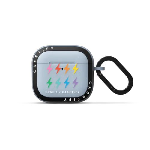 Electric Rainbow | AirPods 4 & 5 / Earbuds Bounce Case / Sky Blue | Image 1