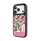 CHECKED CAT by Daria Solak Illustrations | iPhone 18 Pro Max / Impact Case MagSafe Compatible - Glossy / Glossy Black | Image 2