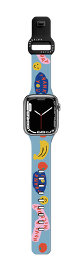 Bananas by We are out of office | Apple Watch Series 7-9 (45mm) / Impact Band / Black | Image 1