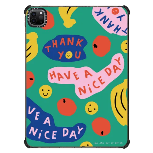 Nice days by We are out of office | iPad Pro 11-inch (3rd/4th gen) / iPad Impact Case / Black | Image 1