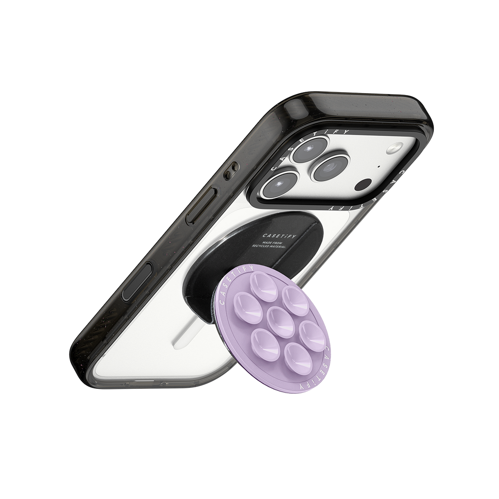 Snappy Snap & Stick Grip Stand MagSafe Compatible - Lavender