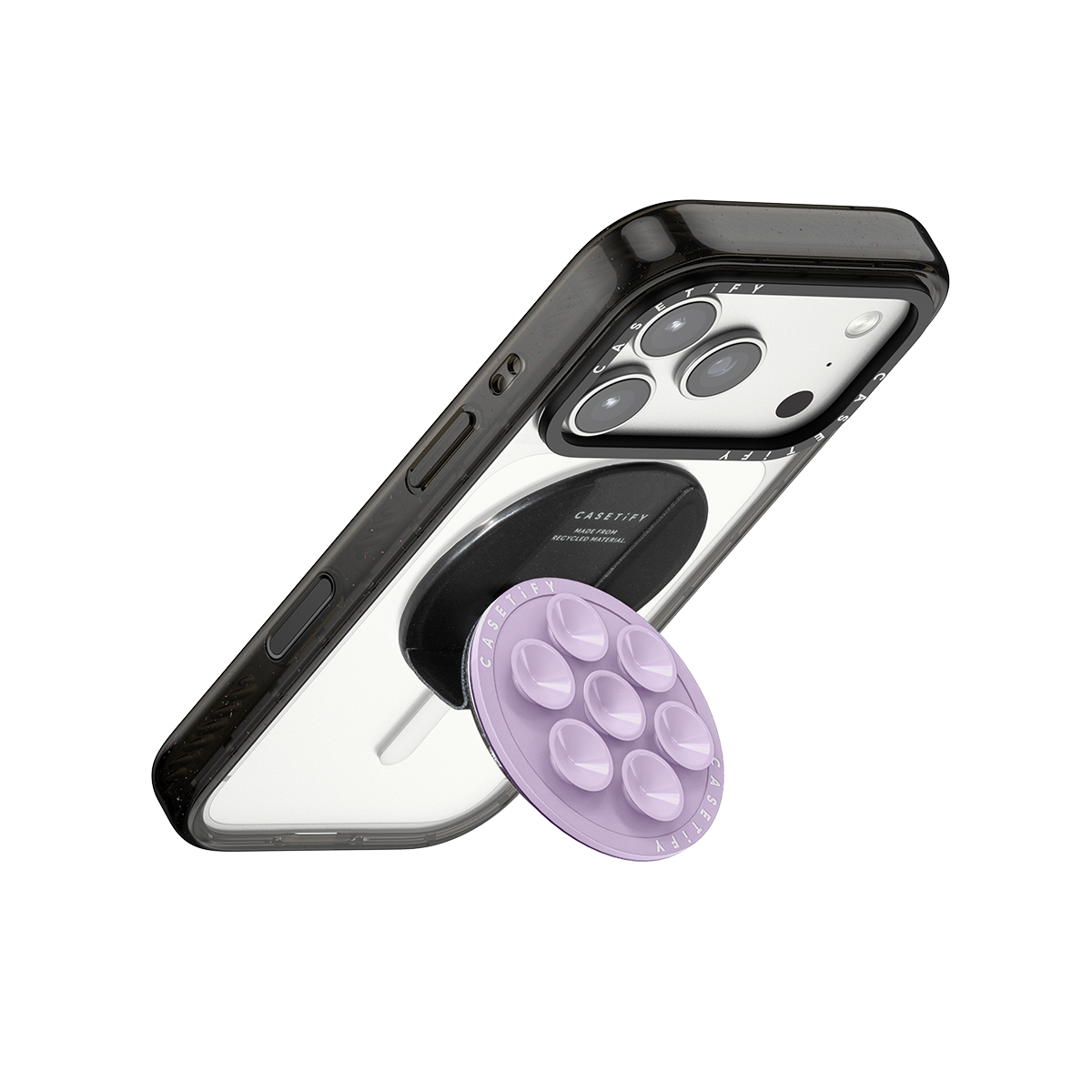 Snappy Snap & Stick Grip Stand MagSafe Compatible - Lavender