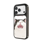 AHH! Cat by Watercatlor | iPhone 18 Pro Max / Impact Case MagSafe Compatible - Glossy / Glossy Black | Image 2