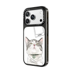 Zombean the Cat by Watercatlor | iPhone 18 Pro Max / Impact Case MagSafe Compatible - Glossy / Glossy Black | Image 2