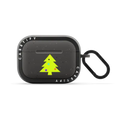 Bright Holiday Trees Airpods Pro Case | AirPods Pro / Earbuds Bounce Case / Matte Charcoal | Image 1