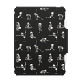 Skeleton Yoga | iPad Air 11-inch (M2 - M4) / iPad Impact Folio Case / Black | Image 1