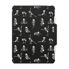 Skeleton Yoga | iPad Air 11-inch (M2 - M4) / iPad Impact Folio Case / Black | Image 1