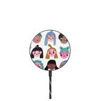 GIRLS by Daria Solak Illustrations |   / PowerThru Magnetic Wireless Charger MagSafe Compatible / Black | Image 1