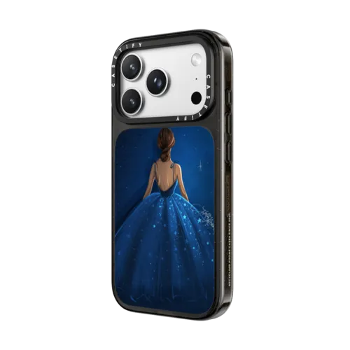 Celestial Girl (Fashion Illustration Case) | iPhone 18 Pro Max / Impact Case MagSafe Compatible - Glossy / Glossy Black | Image 2