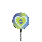 Dolphin Heart - Ocean |   / PowerThru Magnetic Wireless Charger MagSafe Compatible / Black | Image 1