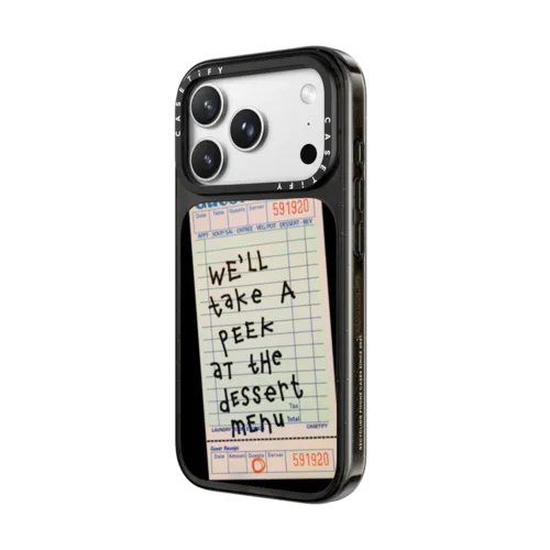 The Dessert Menu Case | iPhone 18 Pro Max / Impact Case MagSafe Compatible - Glossy / Glossy Black | Image 2