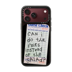 The Fries Instead of Salad | iPhone 18 Pro Max / Impact Case MagSafe Compatible - Glossy / Glossy Black | Image 1