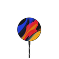 Gradient Warp by Elliot Ulm |   / PowerThru Magnetic Wireless Charger MagSafe Compatible / Black | Image 1