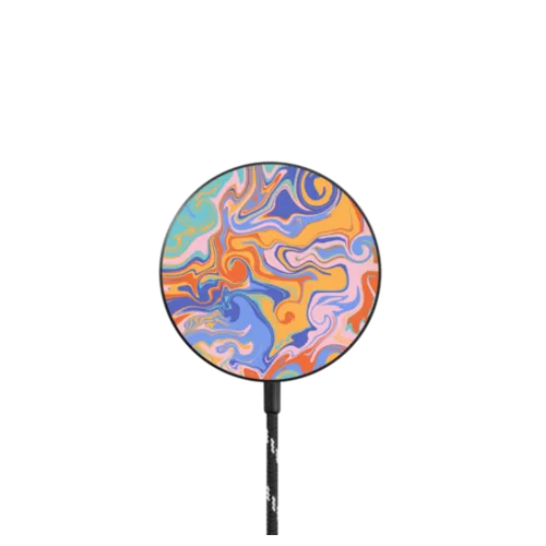 Trippy by Oh So Graceful |   / PowerThru Magnetic Wireless Charger MagSafe Compatible / Black | Image 1