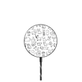 DOGS by BLACK LAMB STUDIO |   / PowerThru Magnetic Wireless Charger MagSafe Compatible / Black | Image 1