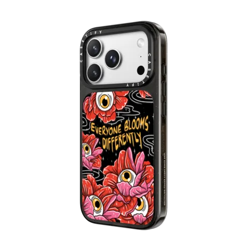 Bloom Differently | iPhone 18 Pro Max / Impact Case MagSafe Compatible - Glossy / Glossy Black | Image 2