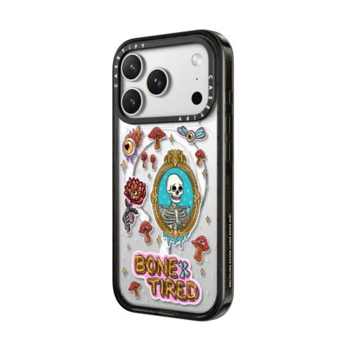 Bone Tired | iPhone 17 Pro Max / Impact Case MagSafe Compatible / Black | Image 2