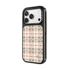 Christmas Plaid Red and Green Holiday Pattern by Nature Magick | iPhone 18 Pro / Impact Case MagSafe Compatible - Glossy / Glossy Black | Image 2