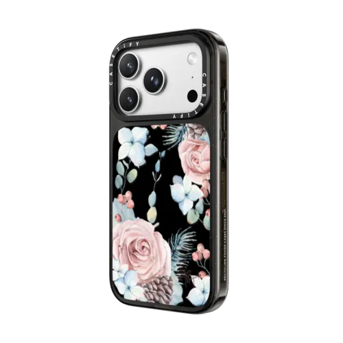 Winter Woods Roses in the Forest by Nature Magick | iPhone 18 Pro Max / Impact Case MagSafe Compatible - Glossy / Glossy Black | Image 2