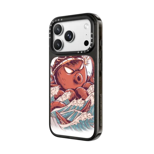 Takoyaki Attack | iPhone 18 Pro Max / Impact Case MagSafe Compatible - Glossy / Glossy Black | Image 2