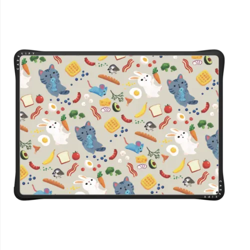 Breakfast Foods with Animals | MacBook Pro 14-inch (M1 - M5) / MacBook Impact Case / Black | Image 2