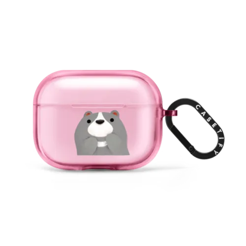 Moon Bear | AirPods Pro 2 / Earbuds Impact Case / Pink Fizz | Image 1