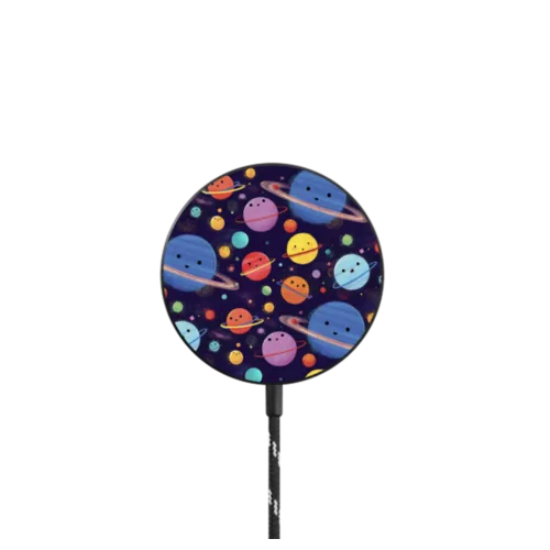 Dark Hula Universe |   / PowerThru Magnetic Wireless Charger MagSafe Compatible / Black | Image 1