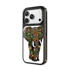 floral elephant transparent | iPhone 18 Pro Max / Impact Case MagSafe Compatible - Glossy / Glossy Black | Image 2