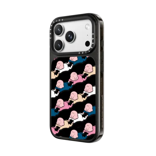 Baby Baby Baby(BLUE&PINK) by TARO OONO | iPhone 18 Pro Max / Impact Case MagSafe Compatible - Glossy / Glossy Black | Image 2
