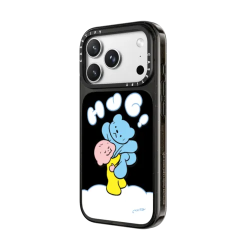 Hug Hug! by TARO OONO | iPhone 18 Pro Max / Impact Case MagSafe Compatible - Glossy / Glossy Black | Image 2