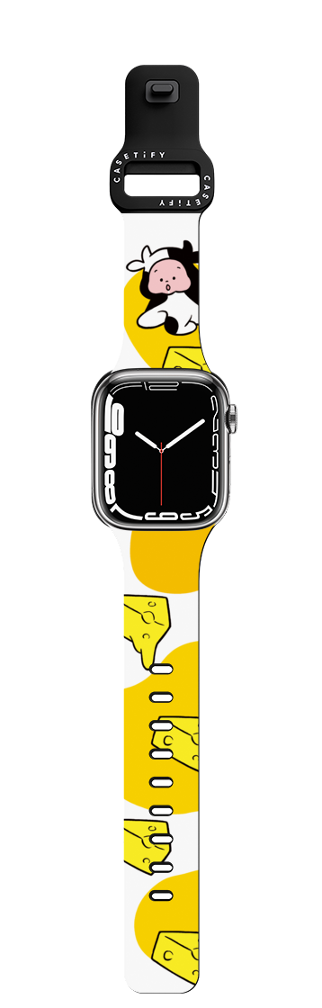 Cow by TARO OONO | Apple Watch Series 7-9 (45mm) / Impact Band / Black | Image 1