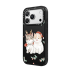 meowy christmas | iPhone 17 Pro Max / Impact Case MagSafe Compatible / Matte Black | Image 2