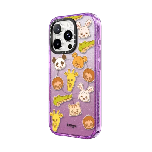 Keigo - 06 | iPhone 16 Pro Max / Impact Case MagSafe Compatible / Glitter Purple | Image 2