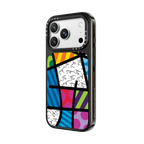 COLORFUL LANDSCAPE BY ROMERO BRITTO | iPhone 18 Pro Max / Impact Case MagSafe Compatible - Glossy / Glossy Black | Image 2