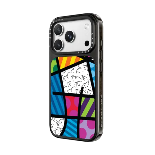 COLORFUL LANDSCAPE BY ROMERO BRITTO | iPhone 18 Pro Max / Impact Case MagSafe Compatible - Glossy / Glossy Black | Image 2