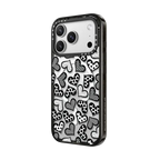 HEARTS BLACK BY ROMERO BRITTO | iPhone 17 Pro Max / Impact Case MagSafe Compatible / Black | Image 2