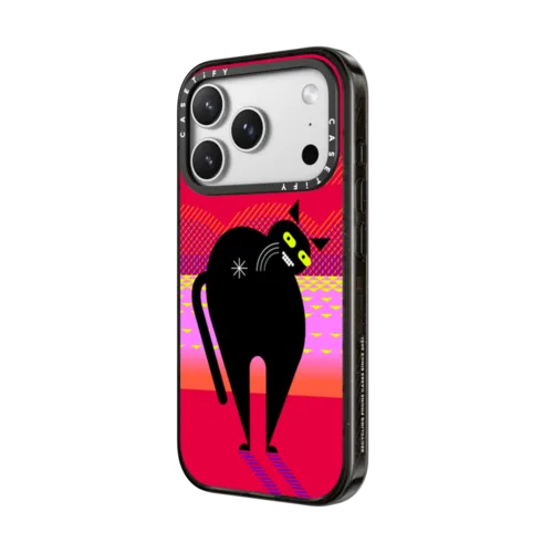 Simple Cat - 05 | iPhone 17 Pro Max / Impact Case MagSafe Compatible / Black | Image 2
