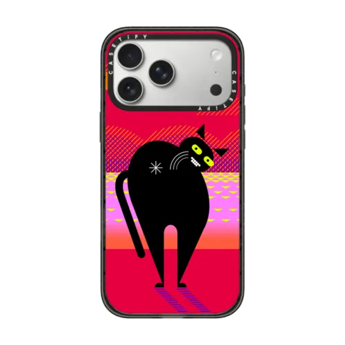 Simple Cat - 05 | iPhone 17 Pro Max / Impact Case MagSafe Compatible / Black | Image 1