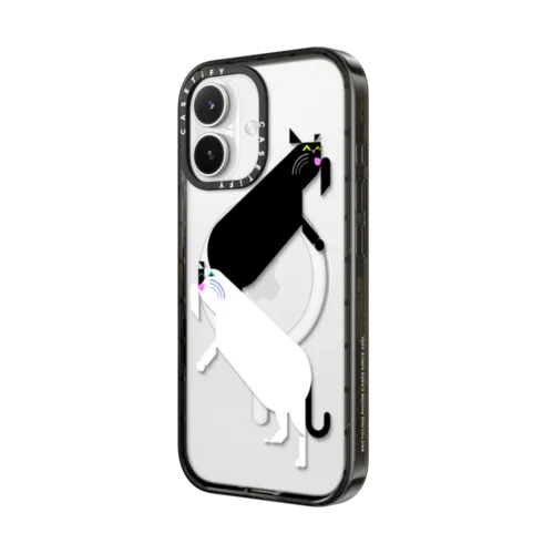 Simple Cat - 08 | iPhone 17 / Impact Case MagSafe Compatible / Black | Image 2