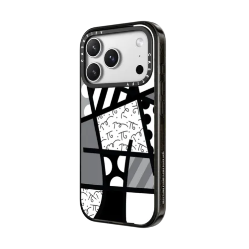 BLACK LANDSCAPE BY ROMERO BRITTO | iPhone 17 Pro Max / Impact Case MagSafe Compatible / Black | Image 2