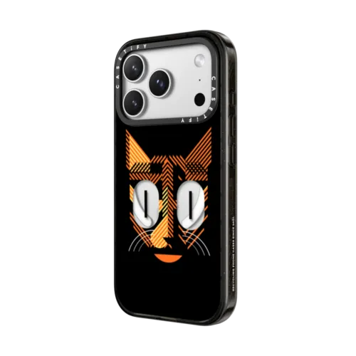 Simple Cat - 01 | iPhone 17 Pro Max / Impact Case MagSafe Compatible / Black | Image 2