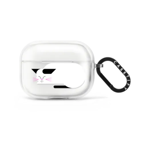 Simple Cat AirPod - 02 | AirPods Pro 2 / Earbuds Impact Case / Frost | Image 1
