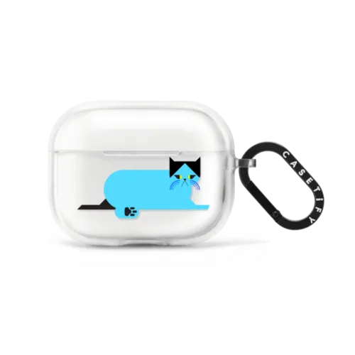 Simple Cat AirPod - 03 | AirPods Pro 2 / Earbuds Impact Case / Frost | Image 1