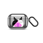 Simple Cat airPod - 05 | AirPods Pro 3 / Earbuds Mirror Case / Silver | Image 1
