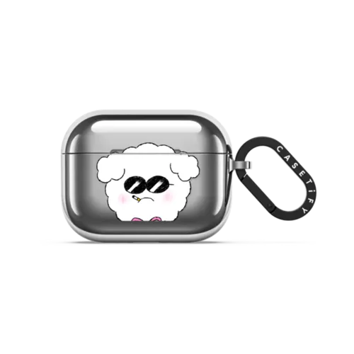 Bad Dog by Minstudio | AirPods Pro 3 / Earbuds Mirror Case / Silver | Image 1