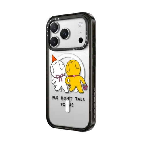 Don't Talk To Us! by Minstudio | iPhone 17 Pro Max / Impact Case MagSafe Compatible / Black | Image 2
