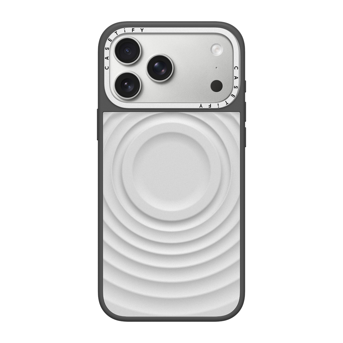 Alloy Ripple Case - Silver on Grey - iPhone 17 Pro Max  | Image 1