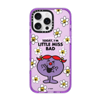Mr. Men Little Miss It's My Day Special Set - iPhone 16 Pro Max Magsafe Impact Purple + AirPods Pro/Pro 2 Bounce Case + Grip Stand