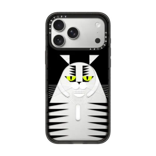 Simple Cat - 03 | iPhone 17 Pro Max / Impact Case MagSafe Compatible / Black | Image 1